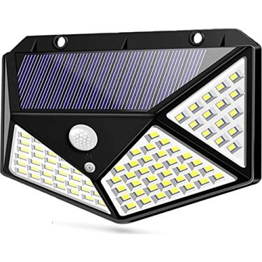 Imagem de Luminária Energia Solar 60 Watts 100 Leds Sensor De Presença 3 Funções