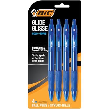 Imagem de BIC Caneta esferográfica retrátil VLGBP41-Blu Velocity Bold (1,6 mm), azul, 4 unidades