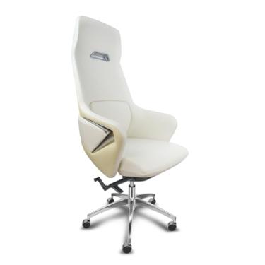 Imagem de Cadeira de Escritório Presidente Ergonômica Gogo Chair Deluxe GO-1009 - Branca