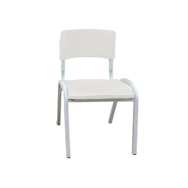 Imagem de Ecom Home - Cadeiras Iso Infantil Escolas Creche Prática Colors Aço (Branco)