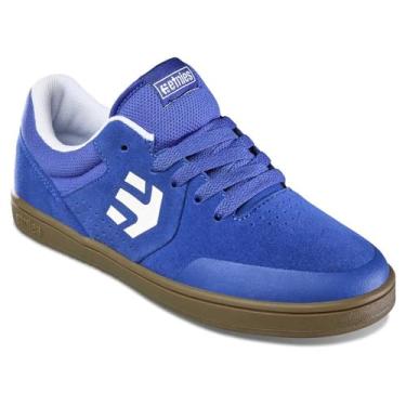 Imagem de Etnies Tênis infantil unissex Marana Skate, Azul royal/branco, 10 Big Kid