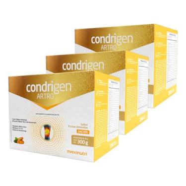Imagem de Kit 3 Condrigen Artro Colágeno Tipo 1 e Colágeno Tipo 2 com Vitaminas 30 Sachês Chikweb