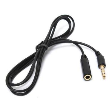 Imagem de 2 Cabos Extensores P3p2 1m  4 Vias Headset Celular - comprei online