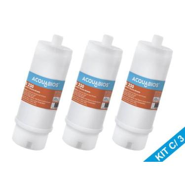 Imagem de Kit 3 Refil Filtro 3m Aqualar AP230 Fit230 Aquaplus230 AB230 - Acquabi