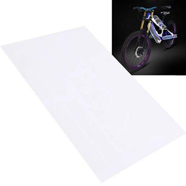 Imagem de VGEBY Filme protetor de bicicleta, adesivo transparente anti-riscos para quadro de bicicleta Mountain Bike Quadro de proteção adesivo anti-riscos (padrão de diamante)
