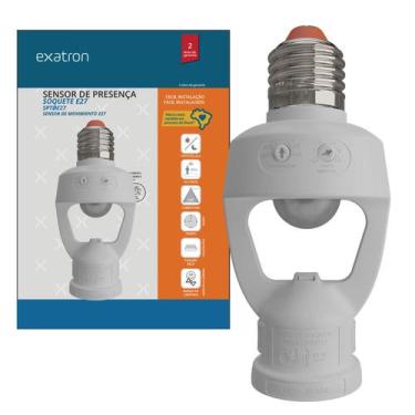 Imagem de Kit 2 Sensor Presença Fotocecula Soquete E27 Temporizador Bivolt - EXA