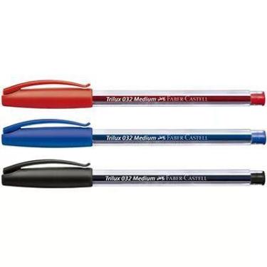Imagem de Caneta Esferográfica Trilux 032 Colors 1.0mm - Faber-Castell - 3 Unida
