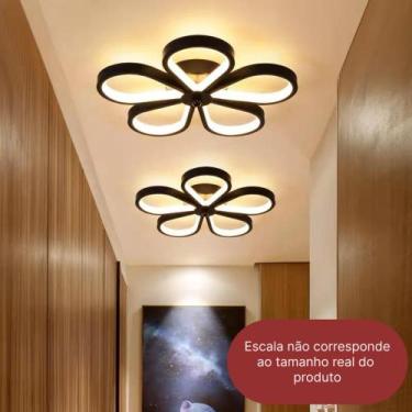 Imagem de Luminária De Teto Plafon Led Moderna Lustre para Corredor Sala Quarto 