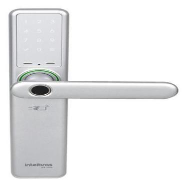 Imagem de Fechadura Digital Eletrônica Embutir Wi-Fi Prata Intelbras