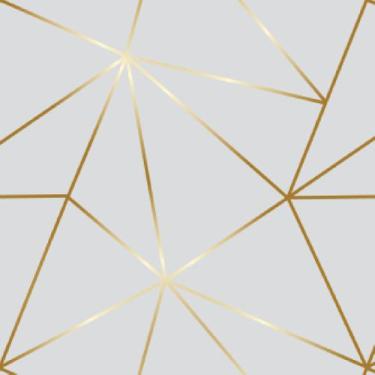 Imagem de Papel De Parede Zara Cinza Fio Gold Auto Colante 6m - Colaí Adesivos