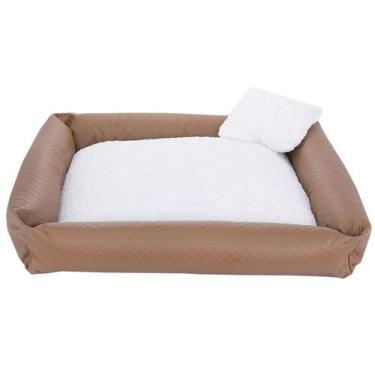 Imagem de Cama Para Pet Cães E Gatos Sherpa - Deccoralle, Caramelo, Médio