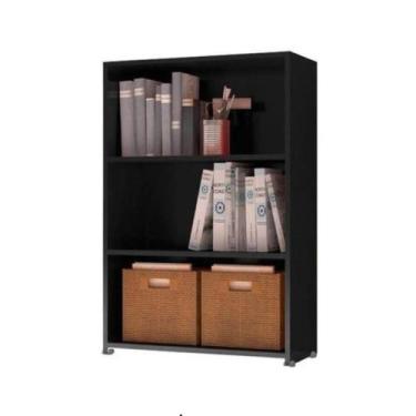 Imagem de Livreiro Multiuso 2 Prateleiras Preto Faroé Casa Mobilia - Casa Mobili