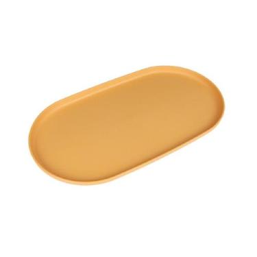 Imagem de Travessa Bandeja Bambu + PP Ecológico Prato Oval Servir 24cm - Fx, Lar