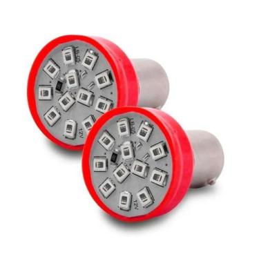 Imagem de Lâmpada Led Vermelho 2 Pólos Smd Freio E Lanterna Par - GP