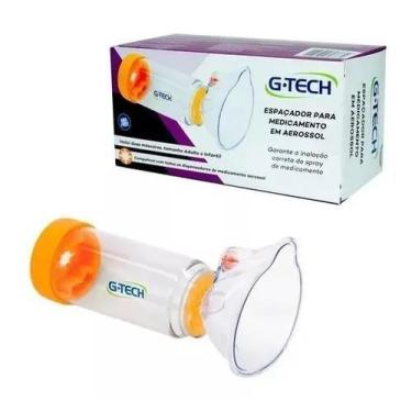 Imagem de Espaçador Para Aerosol Em Pvc G-tech Clear Adulto/infantil - ACCUMED