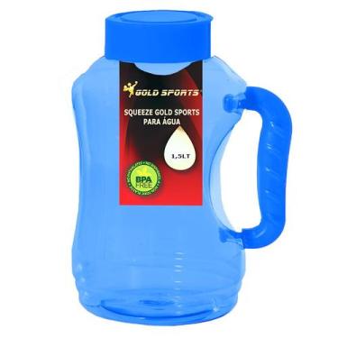 Imagem de Garrafa Squeeze Gold Sports Galão Resistente - BPA FREE 1,5 litros, Un