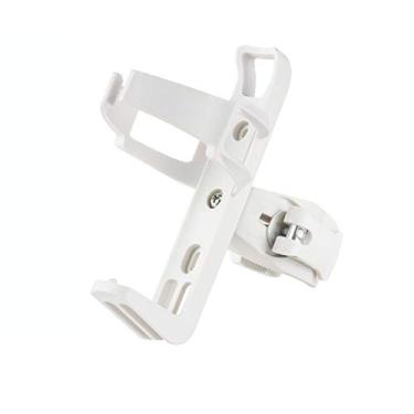 Imagem de Suporte para garrafa de água Accmor Bike sem parafusos, suporte para copo de bicicleta, suporte para garrafa de água de bicicleta rotativa de 360 graus, suporte de bebida para motocicleta de carrinho de bebê MTB, 1 pacote, Branco