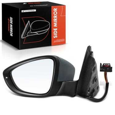 Imagem de A-Premium Espelho de porta elétrico do lado do motorista - compatível com Volkswagen Jetta 2011 2012 2013 2014 2015 - Tinta dobrável manual aquecida para combinar com espelho retrovisor externo com