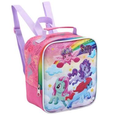 Imagem de Lancheira Escolar Infantil Térmica Feminina Unicórnio Poney Rosa Sweet