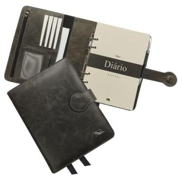 Imagem de Agenda Meu Diário Couro 159-R Raffai Couros, Verde Retrô