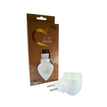 Imagem de Difusor De Ambiente Elétrico Coração Cor Branca 110/220v - Love Aromas