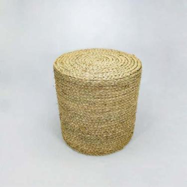 Imagem de Cesto Decorativo Palha Natural Artesanal Acabamento Luxo - LUXdécor Ca