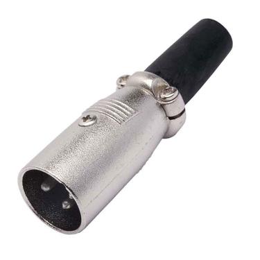 Imagem de Conector Cannon De Microfone Macho Com Prensa