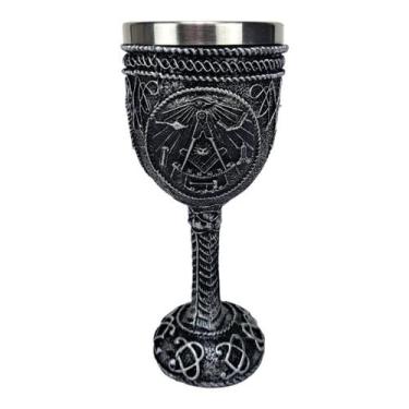 Imagem de Taça Cálice de Resina Maçônica 150 mL - Taue