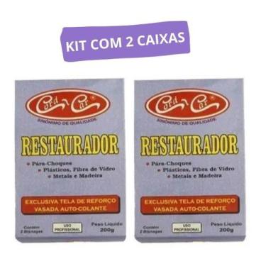 Imagem de Kit 2 Caixas Restaura Tudo Resina Epóxi Cola Plástico 200G - Cord