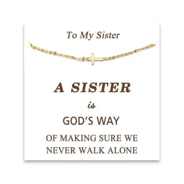 Imagem de Tarsus Pulseira de cruz para mulheres, presentes cristãos para mulheres, presentes religiosos, pulseira de cruz delicada, ajustável, Páscoa, dia das mães, Natal, aniversário, average, Aço inoxidável