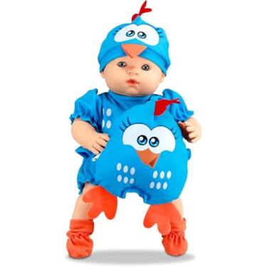 Imagem de Boneca + Pelúcia Galinha Bonequinha C/Cheiro Mini Baby Branca