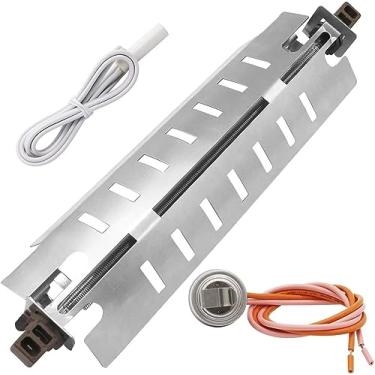 Imagem de Seentech Aquecedor de descongelamento WR51X10055, sensor de temperatura WR55X10025, termostato de descongelamento WR50X10068 - Refrigeradores GE e Hotpoint compatíveis - Substitui: WR51X10030,