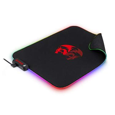 Imagem de Mousepad Gamer Redragon Pluto RGB Speed Macio, Tamanho único