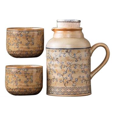 Imagem de Xícara De Chá Vintage Para Restaurante, Xícara De Chá Chinesa E Bule De Chá Com Rolha De Garrafa De Cortiça, Caneca De Cerâmica De Grande Capacidade(Style2)
