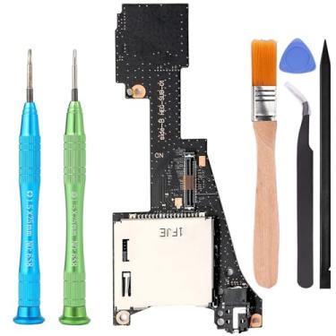Imagem de Compatível com Nintendo Switch OLED, Cartucho de Leitor de Cartão de Jogo Ikpek Micro SD Slot Bandeja de Fone de Ouvido Jack Daughterboard Substituição para NS OLED com Ferramentas de Reparo