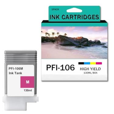 Imagem de Reposição de tanque de tinta PFI-106 remanufaturado para impressora Canon iPF-6400 iPF-6400S iPF-6410 iPF-6450 iPF-6460 iPF-6410s, refil de cartucho de tinta de 12 cores, 130 ml, pacote M-1