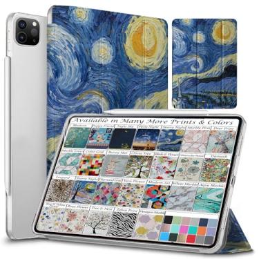 Imagem de DuraSafe Cases Capa para iPad PRO 32.8 cm 6ª geração [6 geração] 2022 com suporte A2436 A2764 A2437 A2766 MNXR3LL/A MNXT3LL/A MNXW3LL/A MNXX3LL/A MP5X3LL/A MP5Y3LL/A MP5Y3LL/A MP603LL/A Starry Night