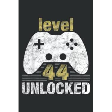 Imagem de Level 44 Unlocked 44Th Birthday 44 Year Old Gift for Gamers Meme: DOG JOURNAL - 6" x 9", 100 Pages: Wide Ruled Paper Notebook Journal | Pretty Wide ... for Home School College for Writing Notes.