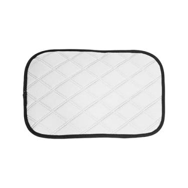 Imagem de FH Group FH1053WHITEDM-AVC almofada de console central Neosupreme resistente à água capa protetora de caixa de assento preta para a maioria dos carros, SUVs e caminhões