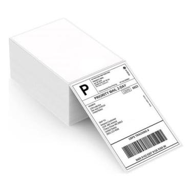 Imagem de ETIQUETA TÉRMICA 10X15 (100x150) RESMA 500und Serrilhada (Não precisa de Ribbon)