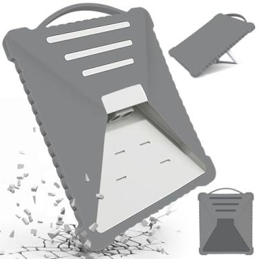 Imagem de DuXingTX Haldane Capa para Starlink Mini, capa de silicone para Starlink Mini antena parabólica, capa completa, anticolisão, anticorrosão, resistente a UV, à prova de raios, cinza