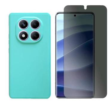 Imagem de Capa Anti Impacto Para Xiaomi Poco X7 + Pelicula Privacidade - GR Glob