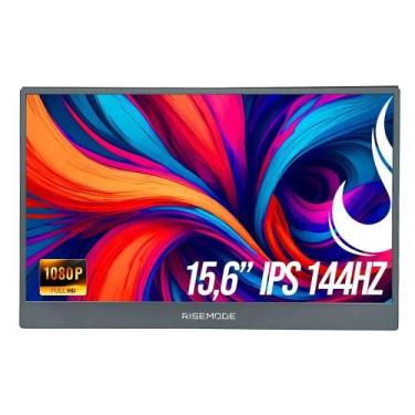 Imagem de Monitor Portátil Gamer Rise Mode Portavision, 15.6" Full HD 144hz IPS,