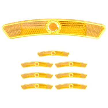 Imagem de Happyyami Segurança Aprimorada Para Andar À Noite: 8 Peças De Refletores De Roda De Bicicleta Faixas De Raios Refletivas Para Bicicletas Leves E Fáceis De Instalar