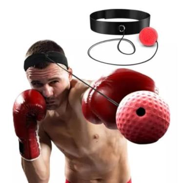 Imagem de Bola Punching Ball Para Treino Boxe Treinamento De Reflexo e Velocidade Muay Thai Agilidade Habilidade Luta Coordenação Reações Soco Com Banda De Cabeça