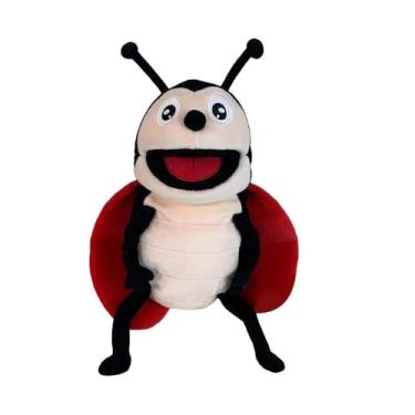Imagem de Fantoche de Mão Insetos de Pelúcia, Brinquedos de Pelúcia, Acessório Educacional, Desenvolvimento Cognitivo (Joaninha)