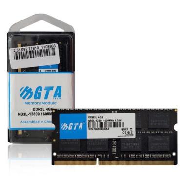 Imagem de Memoria Notebook 4Gb DDR3L 1600 Cl 11 1.35V SODIMM GT4G1600L11NB GTA T