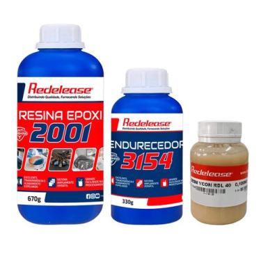 Imagem de Kit Resina Epoxi e Desmoldante RDL 40 - Redelease