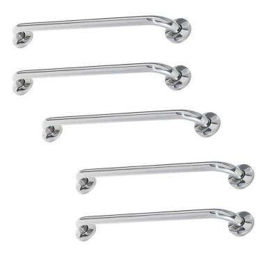 Imagem de Alça Barra De Apoio 80cm Kit 5 Unidades Apoio Banheiro Corrimao