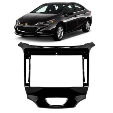 Imagem de Moldura painel cruze 17/22 9 pol black piano chevrolet epx9g - Ecarfra